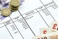 Detail of a payslip Royalty Free Stock Photo