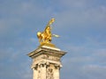 BRIDGE ALEXANDRE III - PARIS Royalty Free Stock Photo