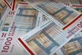 Detail photo of 1000 Danish krones. Royalty Free Stock Photo