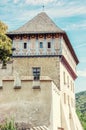 Detail photo of gothic castle Karlstejn, beauty filter Royalty Free Stock Photo