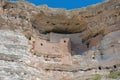 Detail view of the Montezuma Castle cliff dwelling in Montezuma Castle National Monument, Arizona Royalty Free Stock Photo