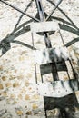 Detail photo of old tower windmill in Holic, Slovakia