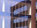 Detail photography of modern building reflection Royalty Free Stock Photo