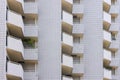 facade of a high rise residential building, with balconies, in Tokyo Royalty Free Stock Photo