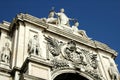 Augusta arch in Lisbon with blue sky - Portugal