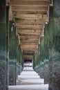 Detail of pier in Zeebrugge, Belgium.