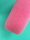 Detail of pink bath sponge Royalty Free Stock Photo