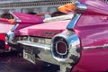 Detail of a pink classic american Cadillac car in Havana, Cuba