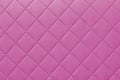 Detail of pink sewn leather, pink leather upholstery background pattern