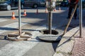 Detail Of The Pipe Of A Machine For Cleaning The Manholes In The Royalty Free Stock Photo