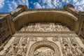 Detail of the plateresque facade of the Convent of San Esteban in Salamanca Royalty Free Stock Photo