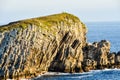 Detail of playa arnia at Arnia beach Pielagos, Cantabria, spain europe