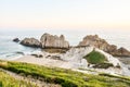 Detail of playa arnia at Arnia beach Pielagos, Cantabria, spain europe