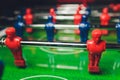 Detail of players on football table soccer. Royalty Free Stock Photo