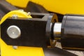 Detail of pneumatic or hydraulic machinery, part of piston or actuator