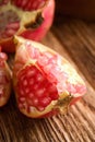 Detail of pomegranate fruit