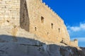 Detail of Pope Luna's Castle in Peniscola, Valencia, Spain.