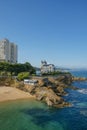 Detail of Port Vieux beach in Biarritz, France