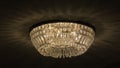 Posh crystal chandelier Royalty Free Stock Photo