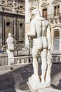 Detail of Pretoria fountain in Palermo