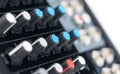 Detail of a Professional Mixing Console Royalty Free Stock Photo