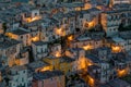 Detail of Ragusa Ibla at night