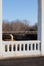 Detail of Rainbow Bridge on Route 66 near Chetopa, Kansas, Royalty Free Stock Photo