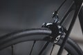 Detail of the rear brake of a road bicycle Royalty Free Stock Photo