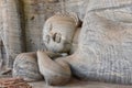 Detail of reclining Buddha at Polonnaruwa