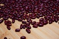 Red beans on a table Royalty Free Stock Photo