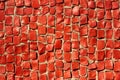 Detail of red mosaic Royalty Free Stock Photo
