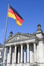 Detail of Reichstag building on Berlin, Germany Royalty Free Stock Photo