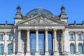 Detail of Reichstag building on Berlin, Germany Royalty Free Stock Photo