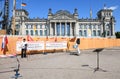 Detail of Reichstag building on Berlin, Germany Royalty Free Stock Photo