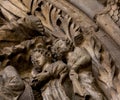 Detail of religious figures in the frieze