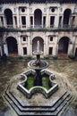 Detail of the renaissance cloister of the convent of christ, ancient templar stronghold and monastery in Tomar, Portugal