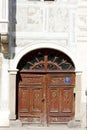 detail of renaissance house, Slavonice, Czech Republic Royalty Free Stock Photo