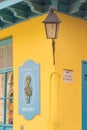 Detail of a restored colonial building in Old Havana. Cuba Royalty Free Stock Photo