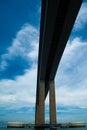 Detail of the Rio-Niteroi bridge Royalty Free Stock Photo