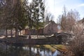 Detail of river and coast in village Dojkinci, Serbia