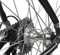 Detail of road bicycle isolated Royalty Free Stock Photo