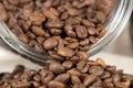Detail of roasted coffee beans Royalty Free Stock Photo