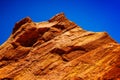 Detail of the rocks in the ocher quarry near russillon