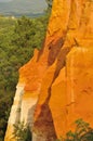 Detail of rocks in Roussillion, France