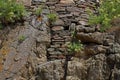 Detail of Rocks and stonework Royalty Free Stock Photo