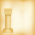 Detail roman column Royalty Free Stock Photo