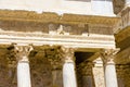 detail of Roman Theatre, Merida, Badajoz Province, Extremadura Royalty Free Stock Photo