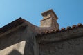 Detail of a roof with a chimney Royalty Free Stock Photo