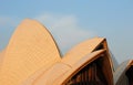 Detail of the roof of Sydney Opera House, Sydney, Australia Royalty Free Stock Photo