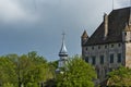 Roof of the castle of Yvoire, France Royalty Free Stock Photo